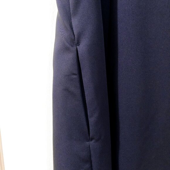 NWOT Simply Noelle Navy Sleeveless High Low Hem Dress with Lace-up Size XS - Picture 5 of 8